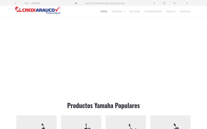 Screenshot of crediarauco.pe