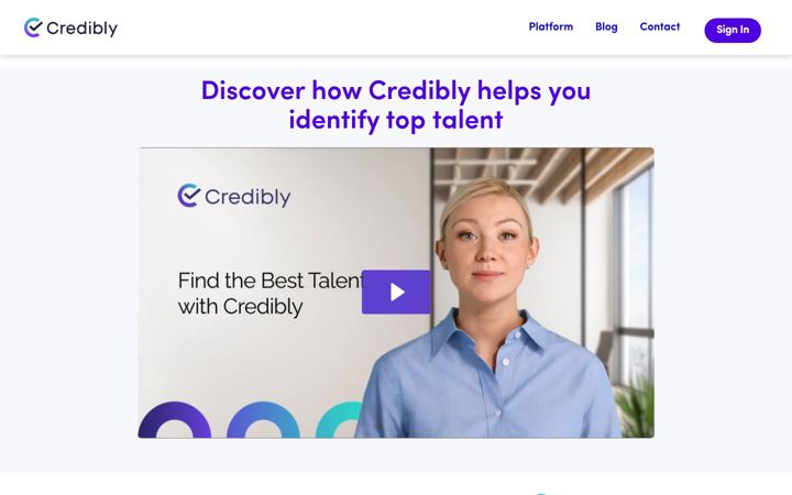 Screenshot von credibly.io