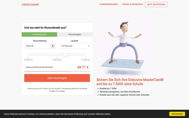 Screenshot of credichamp24.com
