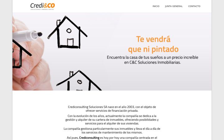 Screenshot of credicosoluciones.com