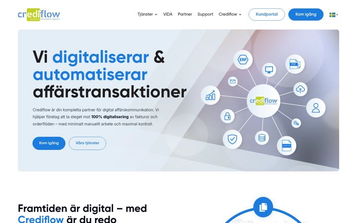 Screenshot of crediflow.se