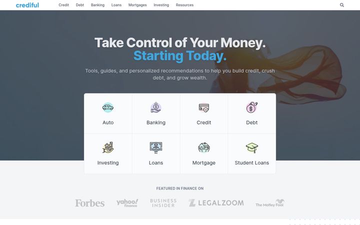 Screenshot of crediful.com