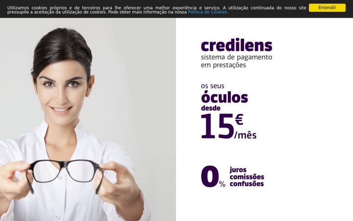 Screenshot van credilens.pt