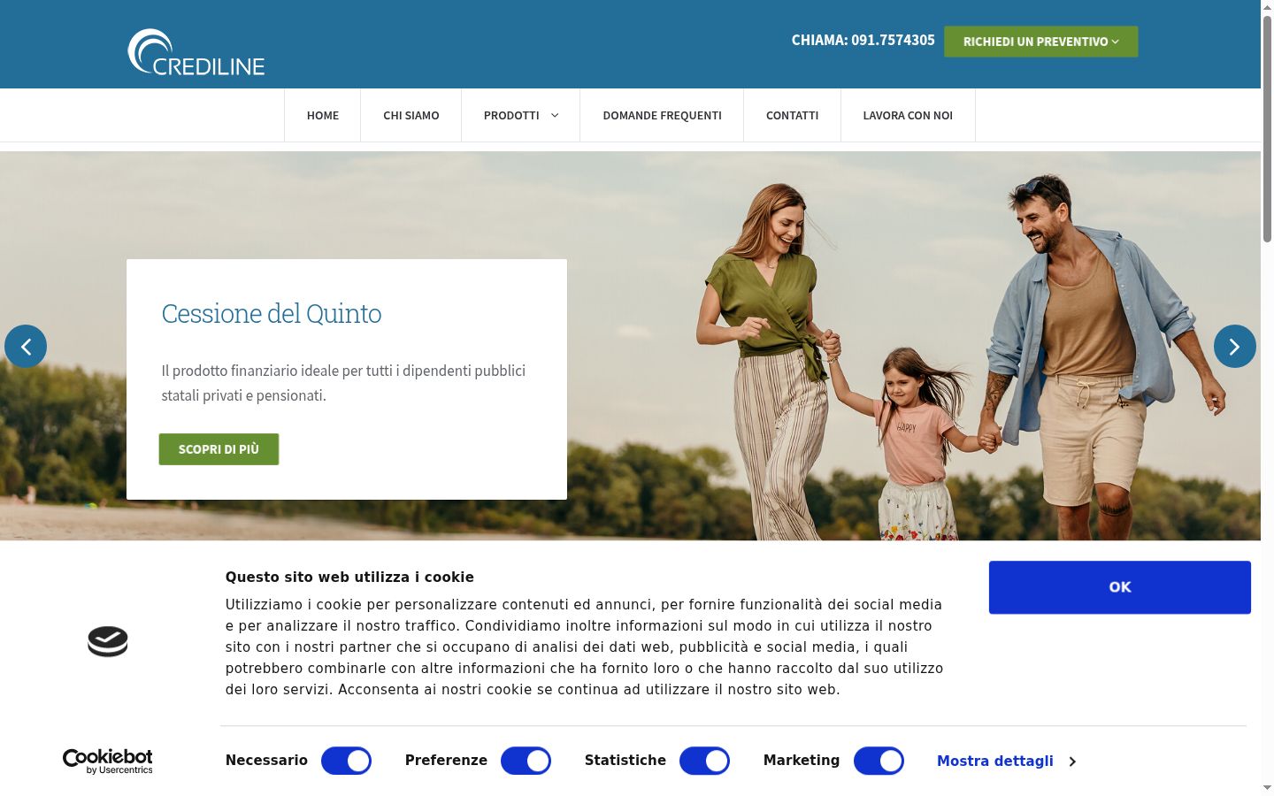Screenshot tal-banner tal-kunsens muri qabel kwalunkwe interazzjoni