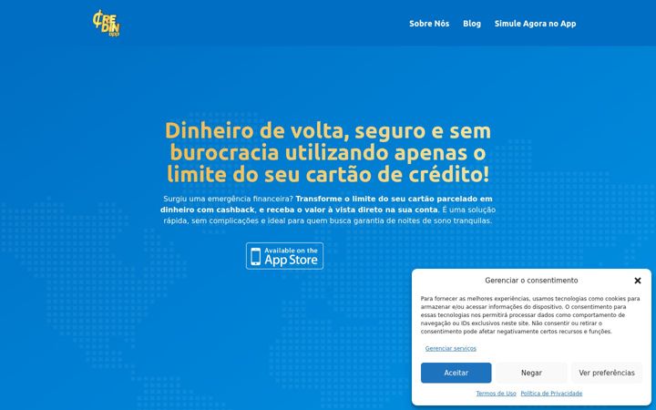 Screenshot of credin.app.br