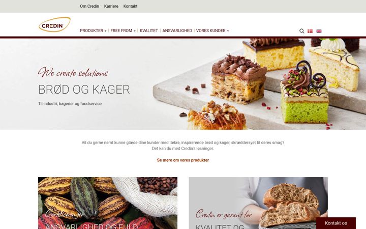Screenshot of credin.dk