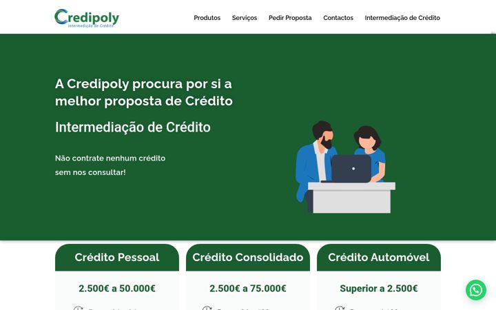 Screenshot van credipoly.pt