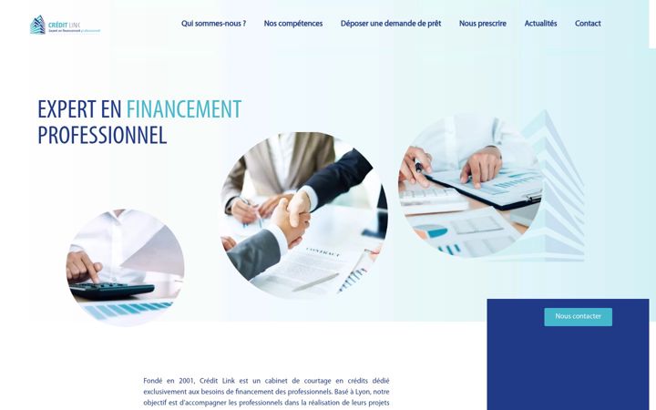 Screenshot of credit-link.fr