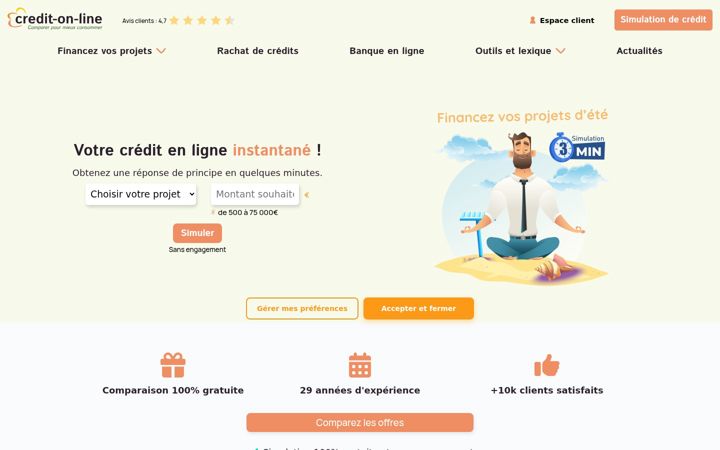 Screenshot of credit-on-line.com
