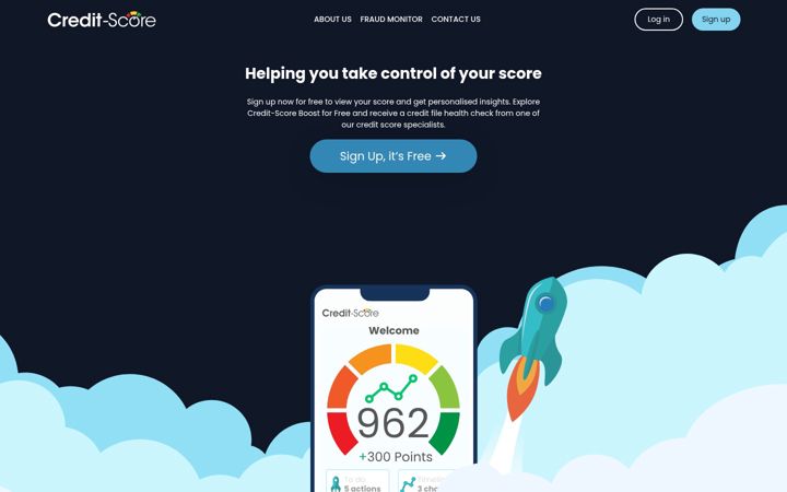 Screenshot of credit-score.co.uk
