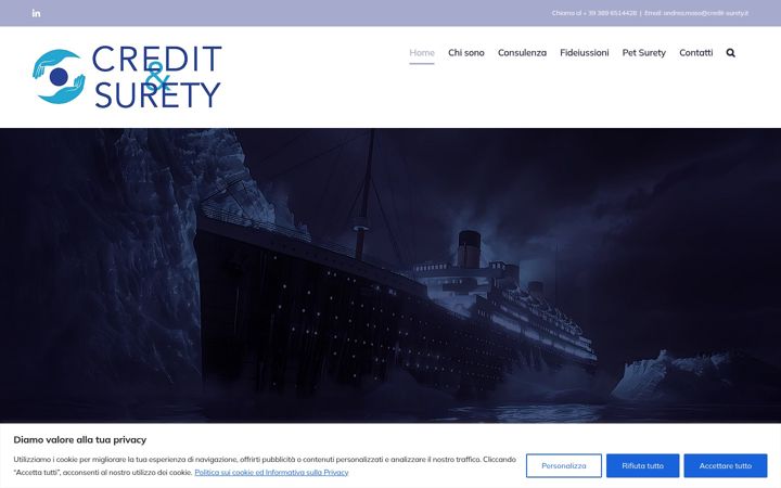 Screenshot of credit-surety.it