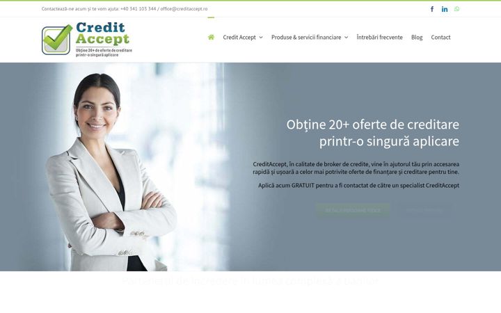 Screenshot of creditaccept.ro