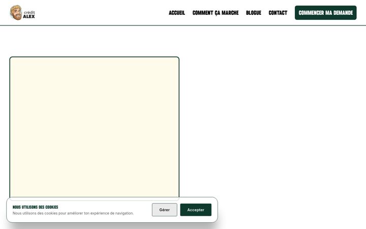 Screenshot of creditalex.ca