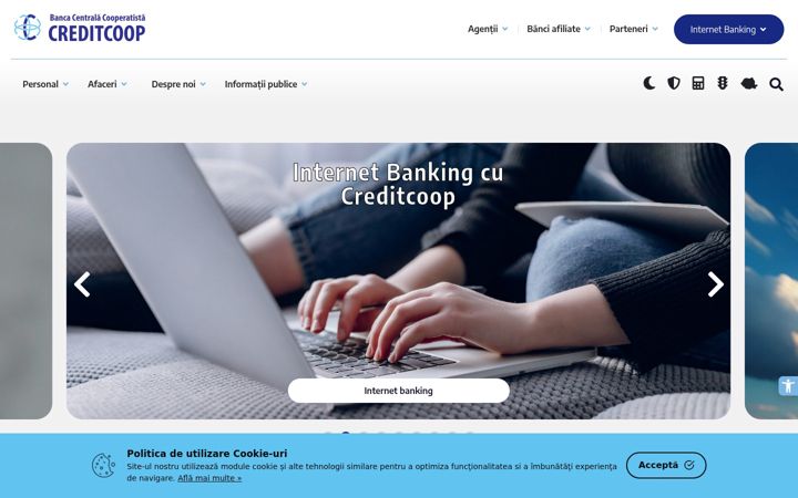 Screenshot of creditcoop.ro
