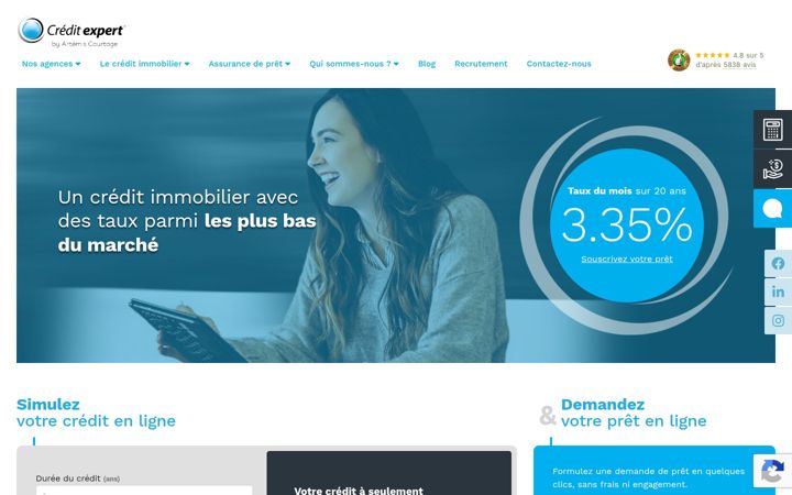 Screenshot of creditexpert.fr