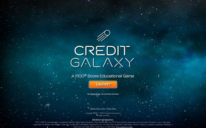 Screenshot of creditgalaxy.org