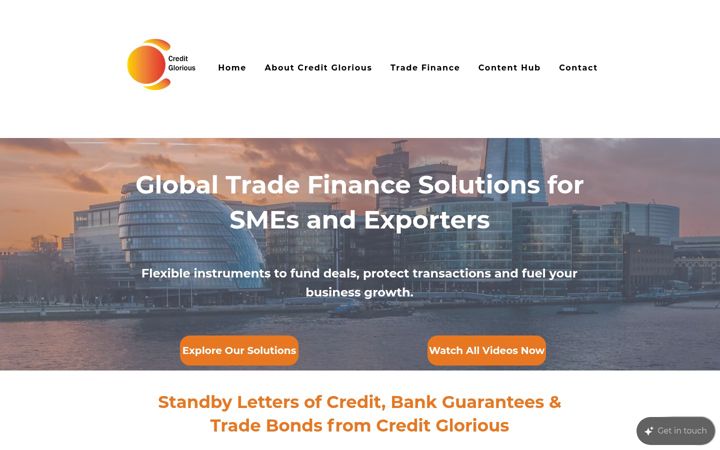 Screenshot of creditglorious.com