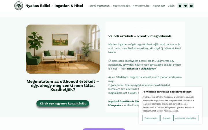 Skærmbillede af credithitel.hu