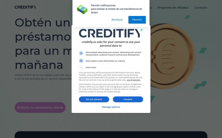 Screenshot of creditify.es