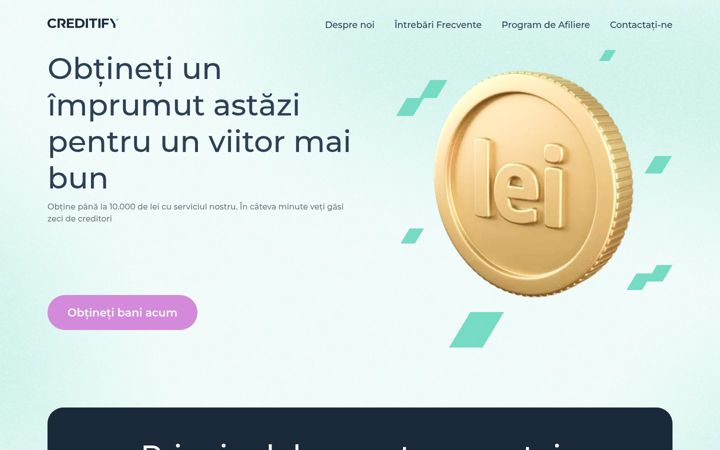 Screenshot of creditify.ro