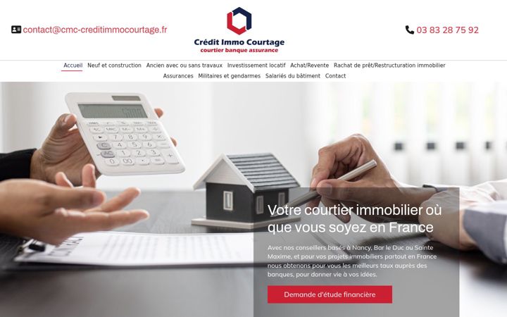 Screenshot of creditimmocourtage.fr