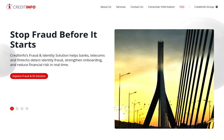 Screenshot of creditinfo.co.ug