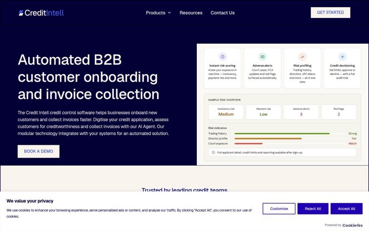 Screenshot of creditintell.co.uk