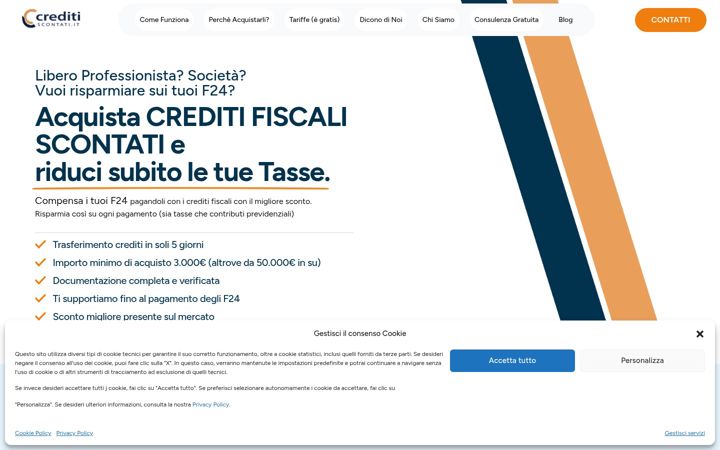Screenshot of creditiscontati.it
