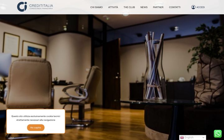 Screenshot of credititalia.com
