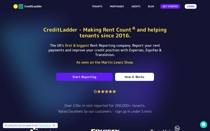 Screenshot of creditladder.co.uk