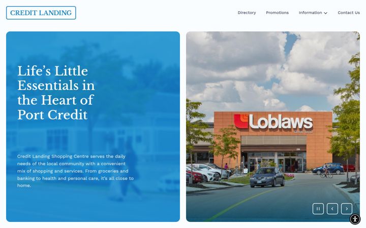 Screenshot of creditlandingshoppingcentre.com