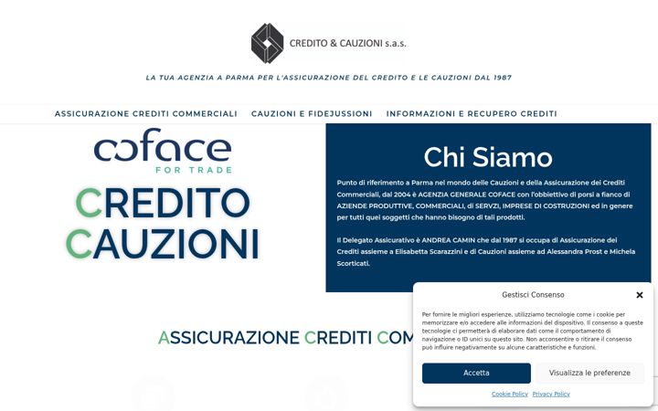 Kuvakaappaus sivustosta creditocauzioni.it