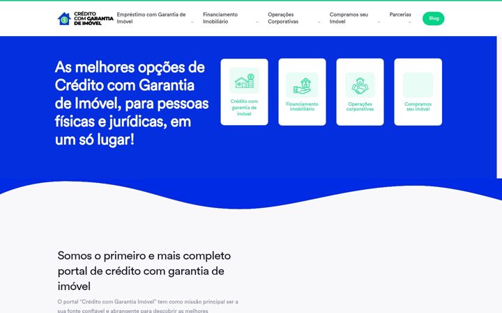 Screenshot of creditocomgarantiaimovel.com.br