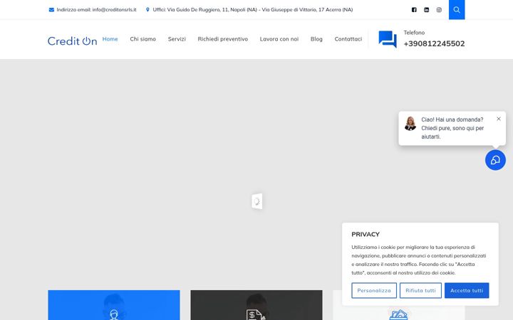 Screenshot of creditonsrls.it