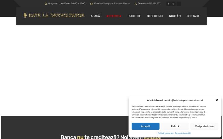Screenshot of creditorimobiliar.ro