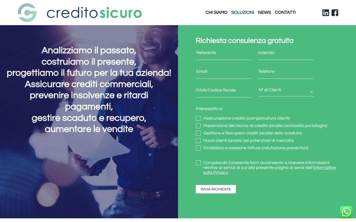 Screenshot of creditosicuro.com