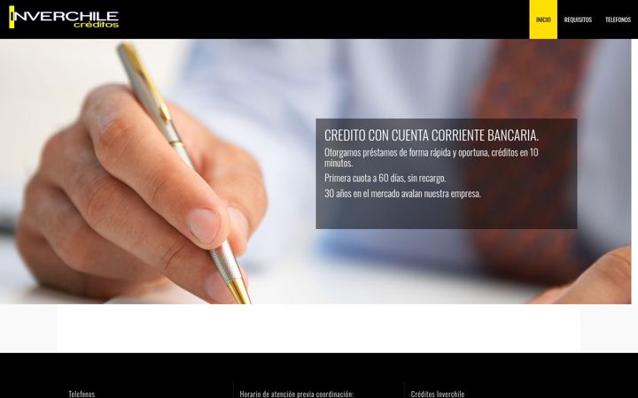 Screenshot of creditosinverchile.cl