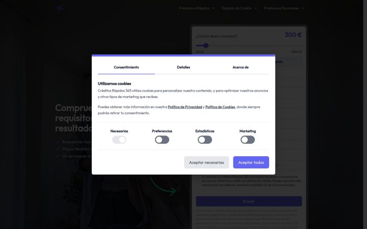 Screenshot of creditosrapidos365.com