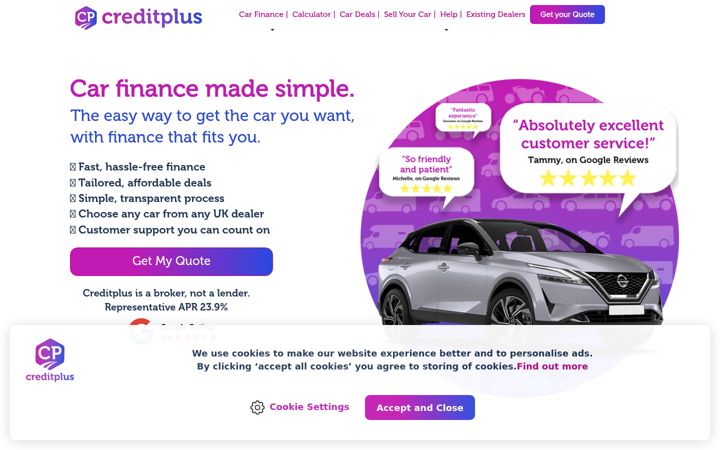 Screenshot of creditplus.finance