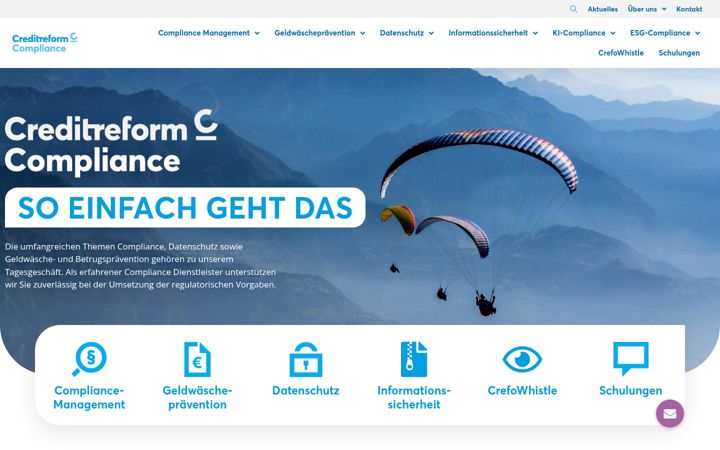 Screenshot of creditreform-compliance.de