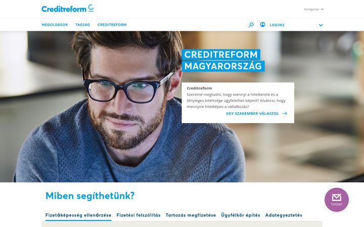 Skærmbillede af creditreform.hu