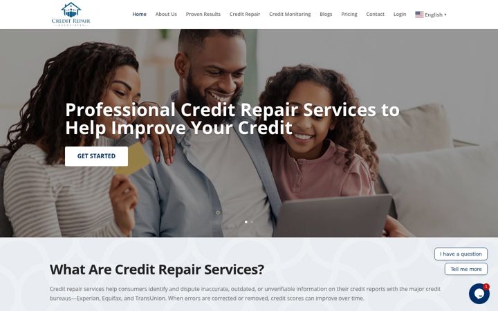 Screenshot di creditrepairassociates.net