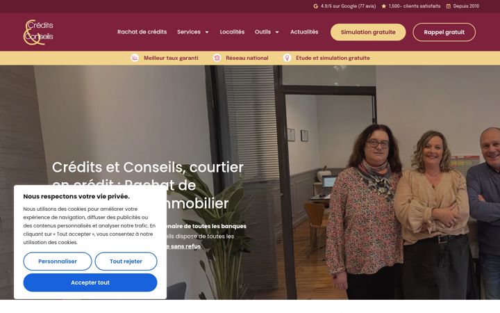 Screenshot of credits-et-conseils.fr