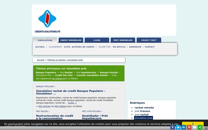 Screenshot of credits-solutions.fr