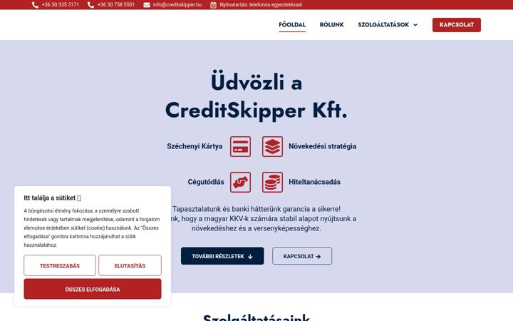 Skærmbillede af creditskipper.hu