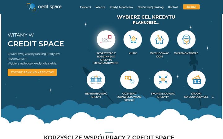 Screenshot of creditspace.pl