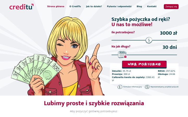 Screenshot of creditu.pl