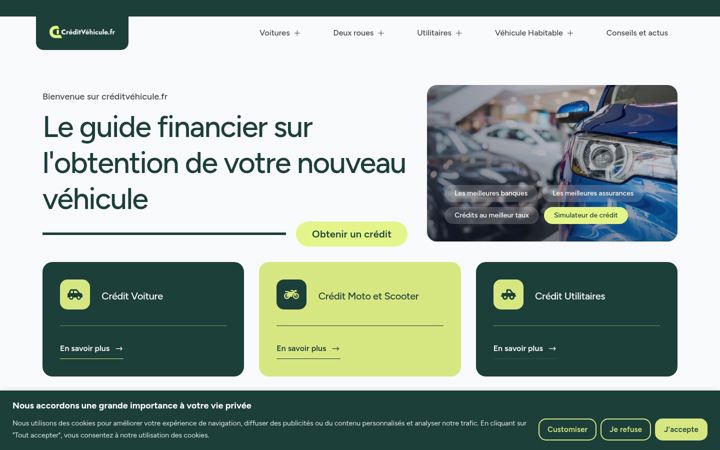 Screenshot of creditvehicule.fr