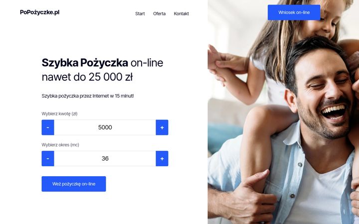 Captură de ecran a credivia.pl