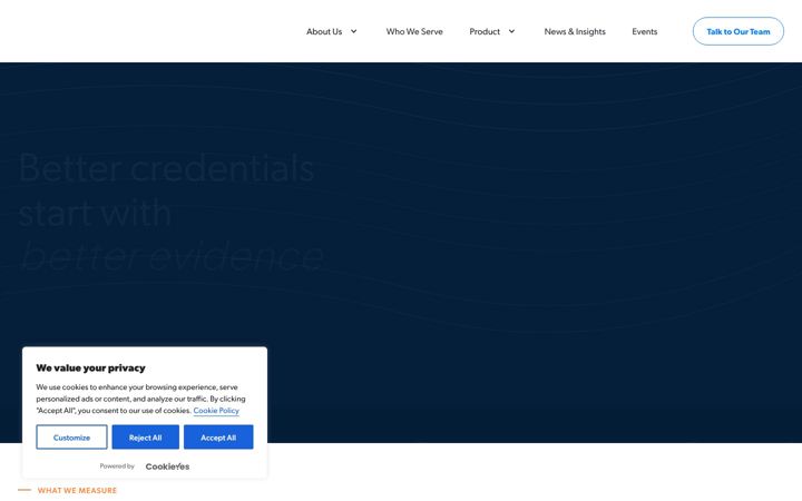 Screenshot of credlens.org